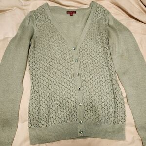 Merona Sparkly Mint-Blue Cardigan